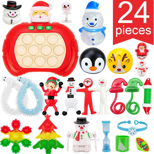2025-24 Countdown 4 5 6 7 8 9 10 11 12 Advent Calendar Days of Surprises Fidget Toys Bulk - Christmas Holiday Advent