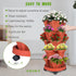 5 Vertical Strawberry Planter Tier Stackable Tower Herb Planters Stacking Outdoor Garden Planters Pot With Tools Mover