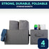 Pomatree Storage Baskets - 4 Pack Sturdy Large Fabric Bins for Home, Nursery, Closet & Shelves Organization