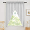 RYB HOME Semi Sheer Valance Curtains, 36 x 63 inches, 2 Panels, Dove Grey, Linen Texture Wave Fabric for Light