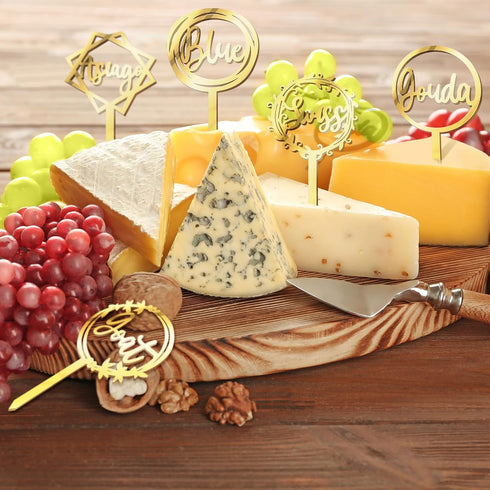 10 Packs Cheese Labels Markers for Charcuterie Board, Food Picks for Party Dinner