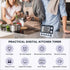 FCXJTU Digital Dual Kitchen Timer: Large Display, Adjustable Volume Alarm, Stopwatch, Magnetic Back (White)