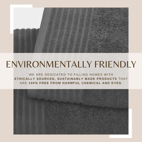 Set 100% 6 Set 2 2 2 Grey Bath Towel - Featherspun Cotton Piece Towel - Bath Towels, Hand Towels, Washcloths