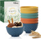 Wheat Straw Small Bowls 10oz Set of 8 - Unbreakable Dessert Bowls for Kids, Microwave & Dishwasher Safe Appetizer Bowls