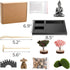 Zen Garden Kit for Desk, 8.5×7.5 Inches Japanese Mini Accessories, Sand Tray Therapy Kit for Home Office Decor