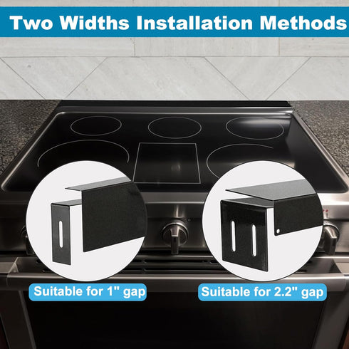 15.7" - 30" Stove Gap Filler, Slide-in Range Rear Filler Kit, Stainless Steel Backsplash for Stove, Range Gap Filler,