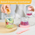 4 Pack 27oz Vtopmart Yogurt Parfait Cups with Lids and Spoons, Overnight Oats Containers, Reusable Topping Compartment