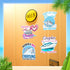 Hoteam 4 Pcs Large Cruise Door Decorations, Waterproof Magnetic Husband and Wife Cruise Door Magnets for Cabin Stateroom