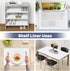 Drawer Liner, Waterproof & Oil-Proof Shelf Liners for Kitchen Cabinet, Non-Slip PVC Material for Countertop White 11.8