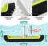 OSAMEDA 18" Swimming 1.25 Pool Brush Head for Cleaning Pool Walls, Curved Ends High-Efficiency Scrub Brush for Tile