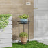 YIUKEA Plant Stand Indoor Outdoor - Metal Planter Holder Shelf Tall Tiered Flower Pot Display Organizer Rack