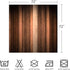 Gibelle Brown Striped Shower Curtain - Orange Copper and Pale Peach Abstract Vintage Ombre Design, 72x72