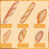 6pcs Set Woration Fake Bread Decoration Realistic Loaves Artificial French Loaf Dessert Faux Food for Home Kitchen