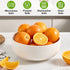 Mfacoy 2 Pack 8 inch Salad Bowl Set, 60 oz Large White Ceramic Bowls for Soup, Cereal, Ramen, Salad