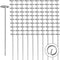 Yesland 100 Pack 6-Inch Circle Top Pins, 11 Gauge Anti-Rust Galvanized Steel Landscape Staples for Garden
