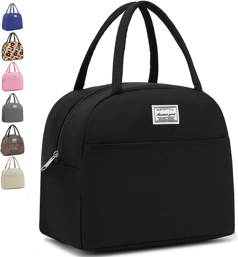 Insulated Cooler Lunch Bag for Women & Men, Water Resistant Lunch Tote Bag (Shoulder Strap Not Included)