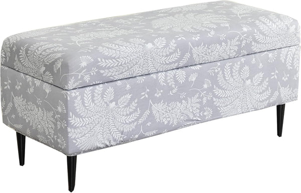 CRFATOP Printed Rectangle Ottoman Stool Cover Stretch Folding Storage Footstool Bench Slipcovers