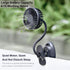 Clip on USB Mini Fan, Battery Operated Desk Fan with Emergency Power Bank, 3 Speeds, Black