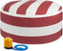 FUNHOME Inflatable Outdoor Ottoman with Air Pump,20"x9" Portable Patio Pouf,Water Resistant,Fade-Resistant,Round Blow