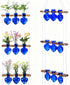 Leinuosen 3 9 Wall Hanging Plant Propagation Stations Mother Gifts for Her Plant Lovers Tiered Heart Shaped Glass Vases