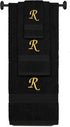 BY LORA Custom Embroidered Terry Cotton Ring Spun Bath Towel, Hand Towel and Washcloth