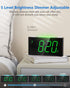 Digital Alarm Clock for Bedroom, 7 Color Night Light, USB Charger, Large Number Screen & Dimmer