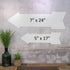Chico Creek Signs Restroom Black Rt Arrow Vintage Metal Sign 5x17