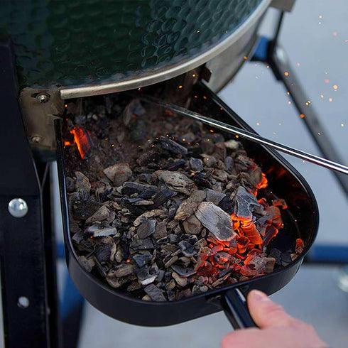 Set Grill Grate Lifter Gripper and Ash Tool for M/L Big Green Color Egg,Stainless Steel BBQ Ash Tool Poker and Ash Pan