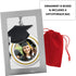 Graduation Christmas Photo Ornament - Dated Charms for 2025 & 2026 - Graduation Hat Design with Storage Bag