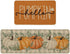 Artoid Mode Orange Buffalo Plaid Hello Pumpkin Fall Kitchen Mats Set of 2, Low-Profile Home Decor