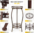 Gynyinly 2 Tier Rustproof Iron Plant Stand - Heavy Duty Outdoor Plant Stands For Patio, Balcony Or Garden Or Planter
