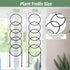 OYOEETD 17.5 Inch Plant Trellis Indoor for Climbing Plants,Metal Trellis,Small Garden Trellis for Potted Plants,Plant