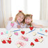 24 Set Strawberry Happy Birthday Party Favors Cards with Wood Painting Crafts Strawberry Coloring Party Supplies