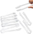 8 Pcs Clear Plastic Buffet Serving Tongs, Small 6.3 Inch Ice Tongs for Tea, Coffee, Party Catering, Appetizers, Salad,