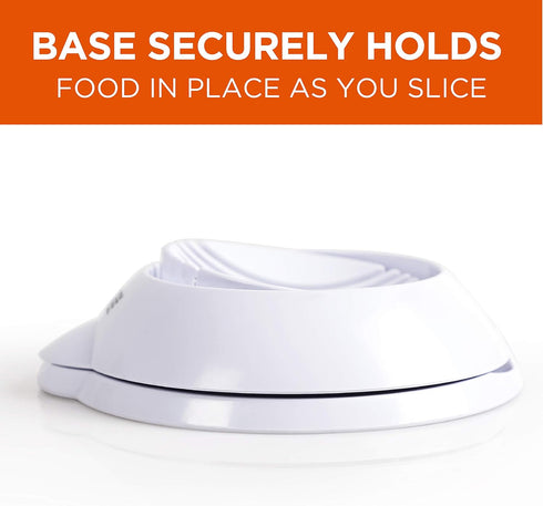 COMMERCIAL CHEF Egg Chopper, Safe Food Chopper, Egg Cutter, Mushroom & Strawberry Slicer for Salads, White