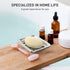 Countertops Stainless Steel Soap Dish, Large Double-Layer Draining Soap Holder, Metal Soap Dish for Bathroom, Shower