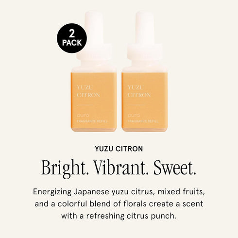 Pura - Fragrance for Smart Home Air Diffusers - Room Freshener - Aromatherapy Scents for Bedrooms & Living Rooms - Odor Eliminator - 2 Pack - Yuzu Citron by Pura