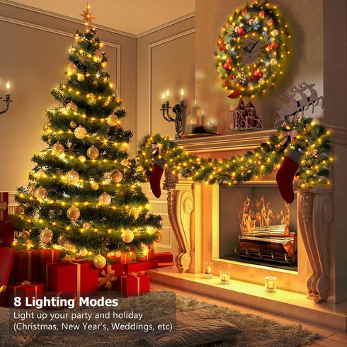 16.5ft (2 Pack), 50 Battery Operated String Lights LED Fairy String Lights Battery Powered with Remote & Timer