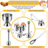 14 Set Pieces Egg Cup Egg Topper Boiled Egg Holder Stainless Steel Egg Opener Egg Spoon for Kitchen Tool