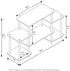 Furinno Tool-Free TV Stand for Entertainment, Black/Grey