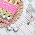 Christmas Silver Dessert Spoons, 6 Pieces Small Stainless Steel Flatware with Decorative Pendants for Coffee and Tea