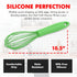 Chef Craft Premium Silicone Wire Cooking Whisk, 10.5 inch, Green