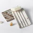 Koville Natural Marble Soap Dish for Shower, Stone Soap Tray for Bathroom, Bar Soap Holder for Sink, Stripe Grooves