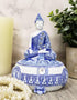 Ebros Gift Bhumisparsha Mudra Buddha Amitabha Terracotta Jewelry Box Figurine, 5.25" Diameter