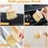 4pcs Wooden Window Groove Cleaning Brushes with Soft Bristles and Wood Handle for Dust Removal in Home, Keyboard, and