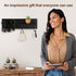 Decorative Key Holder for Wall, Entryway Shelf with Hooks, Key Hanger with 3 Hooks, Organizes Keys, Dog Leash,