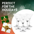 Juvale Mini Margarita Cocktail Glasses, Set of 6-5 oz Clear Glossy Glass, 6 in Tall for Home Bar