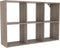 ClosetMaid Mini 6-Cube Desktop Storage: Wall Mount Organizer, Weathered Teak