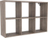 ClosetMaid Mini 6-Cube Desktop Storage: Wall Mount Organizer, Weathered Teak