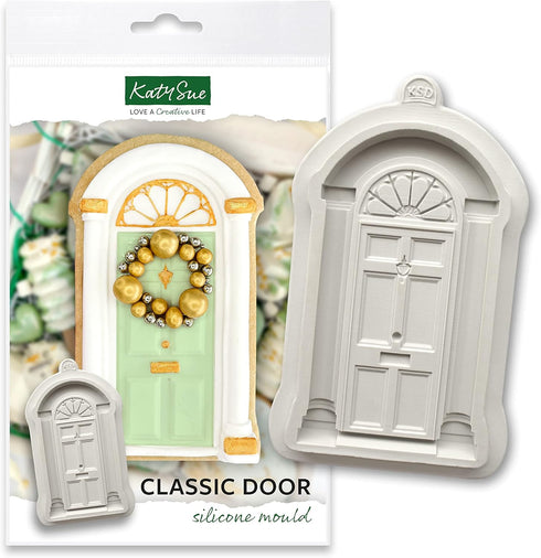 Katy Sue Classic Door Silicone Mold for Cake Decorating and Crafts